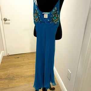 Marciano dress blue silk